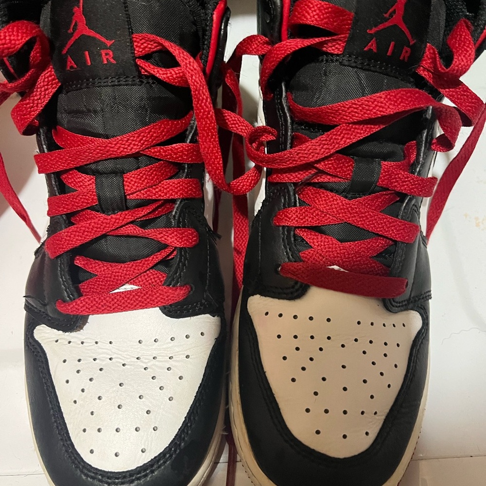 Air Jordan Black and Red Sneakers